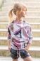 Preview: French- Terry/ Sommersweat Streetstyle by lycklig design Streifen rosa
